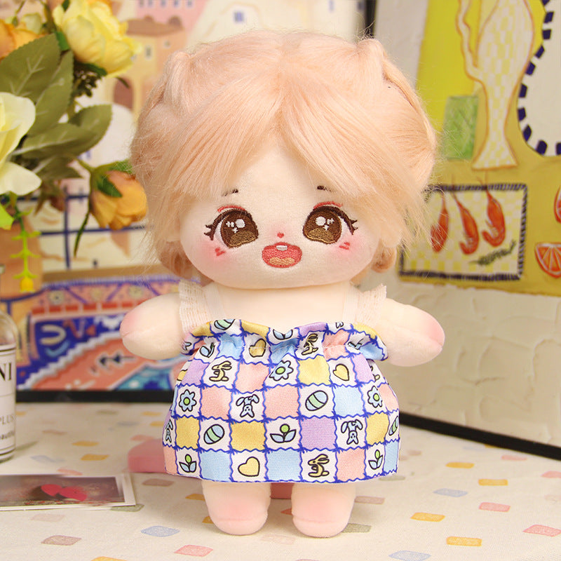 Dropshipping 20cm Baby Clothes Cotton Doll Clothes Cute Pajamas Set Original Antique Han Dynasty Doll Dress up