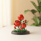 [wholesale generation] simulation of eternal flowers lily rose blocks compatible with Lego toy ornaments Valentine's Day gift
