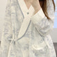Lunar Clothing Spring and Autumn Cotton Postpartum Lactation Adjustable Delivery Room Pregnant Women Pajamas Loose Maternal Feeding Wear