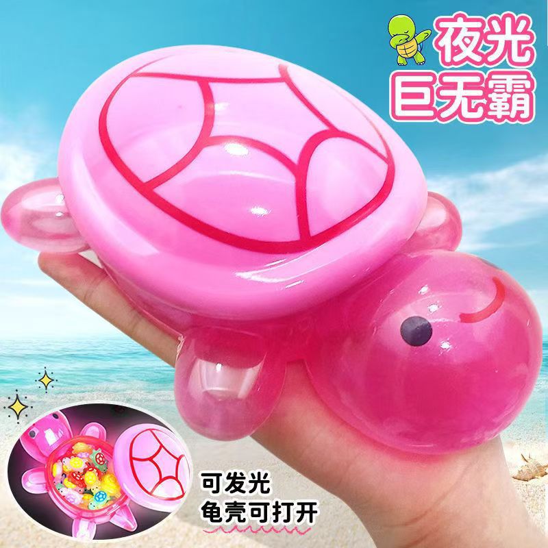 Big Mac Luminous Turtle Mini Internet Red Little Turtle Touch Toy Large All-chan Red Ornaments for Girls
