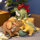 Cross-border Simulation Dinosaur Long Neck Dragon Triceratops Stegosaurus Doll Plush Toy Rag Doll Children's Day Gift