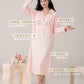 Class A confinement dress nursing nightgown spring and autumn postnatal pure cotton long dress for pregnant women to be born nursing dress trouser suit