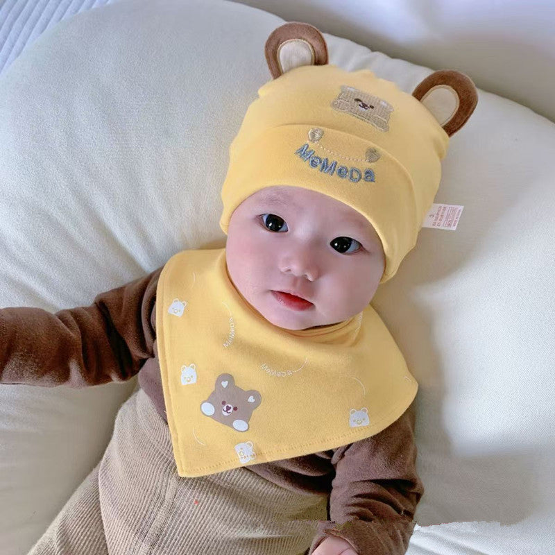 Baby Hat Spring and Autumn Pure Cotton Newborn Baby Spring and Autumn Hat Newborn Baby Boys and Girls Cute Spring Fetal Hat