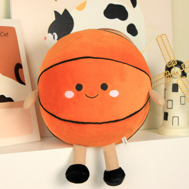 Cross-Border New Basketball Doll Fun Sports Basketball Plush Toy Doll Comfort Doll Batch Goods Birthday Gift