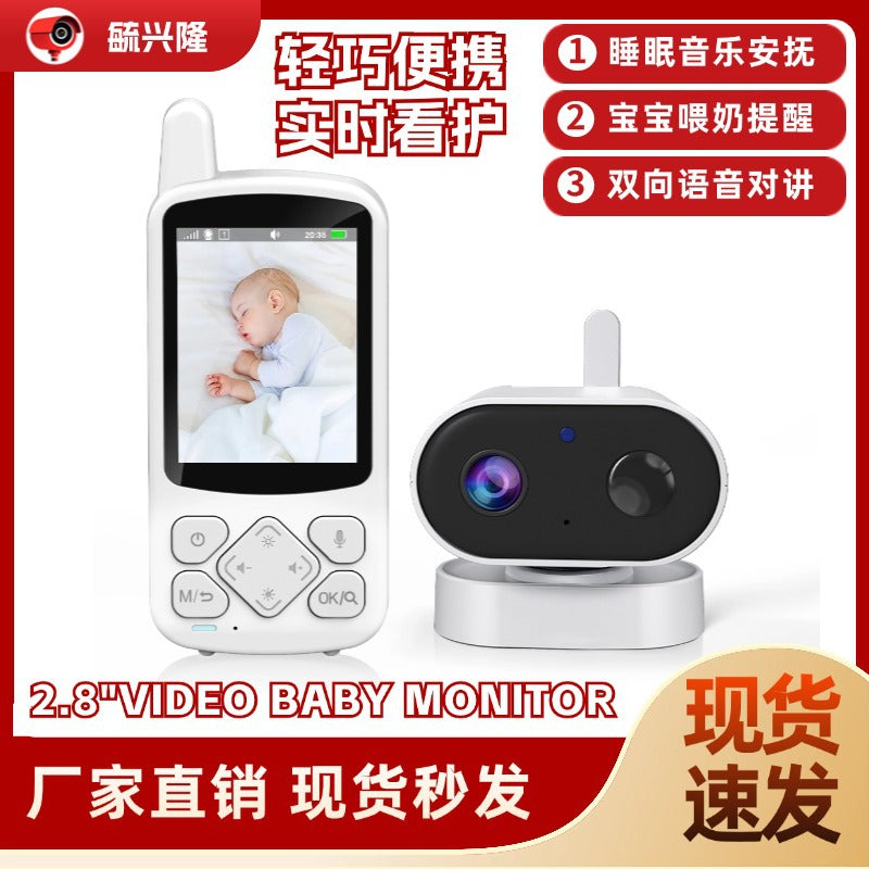 ABM800 2.8 inch Wireless Baby Monitor Real Time Video Baby Monitor Lullaby Baby Watcher