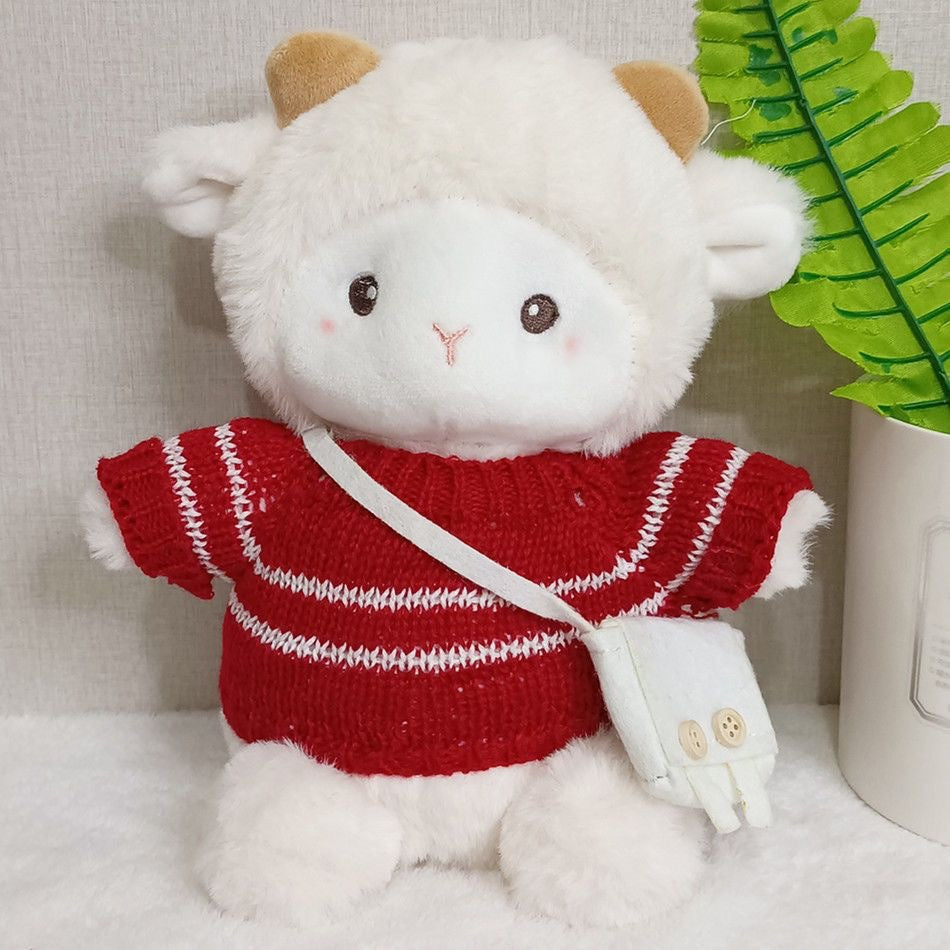 Internet Celebrity Poko Plush Toy Cartoon Belle Sheep Doll Dressed up as a Little Sheep, a Gift for Girls