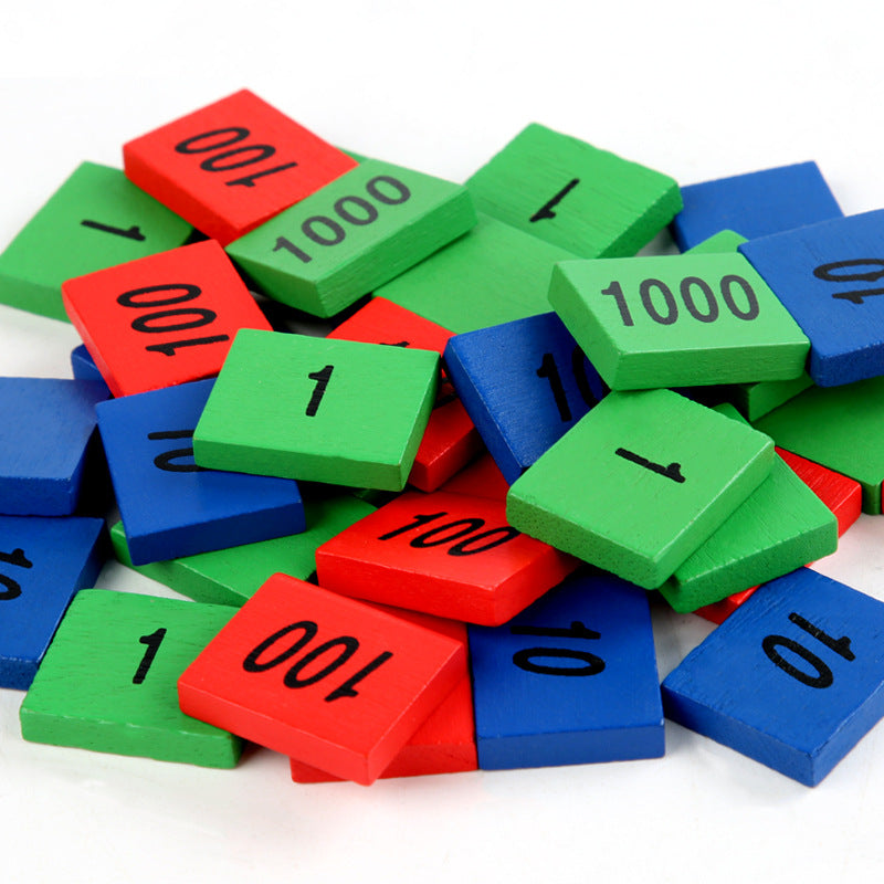 Montessori Teaching Aids Mathematics Stamp Games Kindergarten Montessori Children's Educational Early Education Wooden Toys