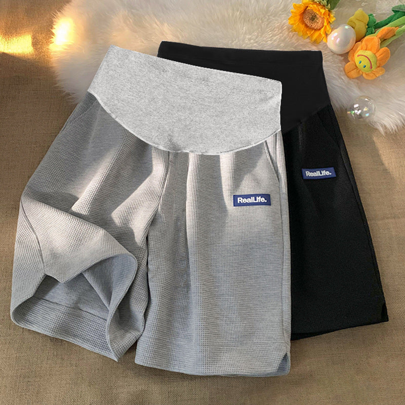 Pregnant Women Shorts Women's Summer Outer Wear Casual Straight Loose Breathable Thin Sports Pants Summer Abdominal Pants Pregnant Women's Pants