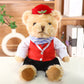 Police Bear Doll Traffic Police Bear Doll Uniform Fire Suit Teddy Bear Plush Toy Internet Red Bear Doll
