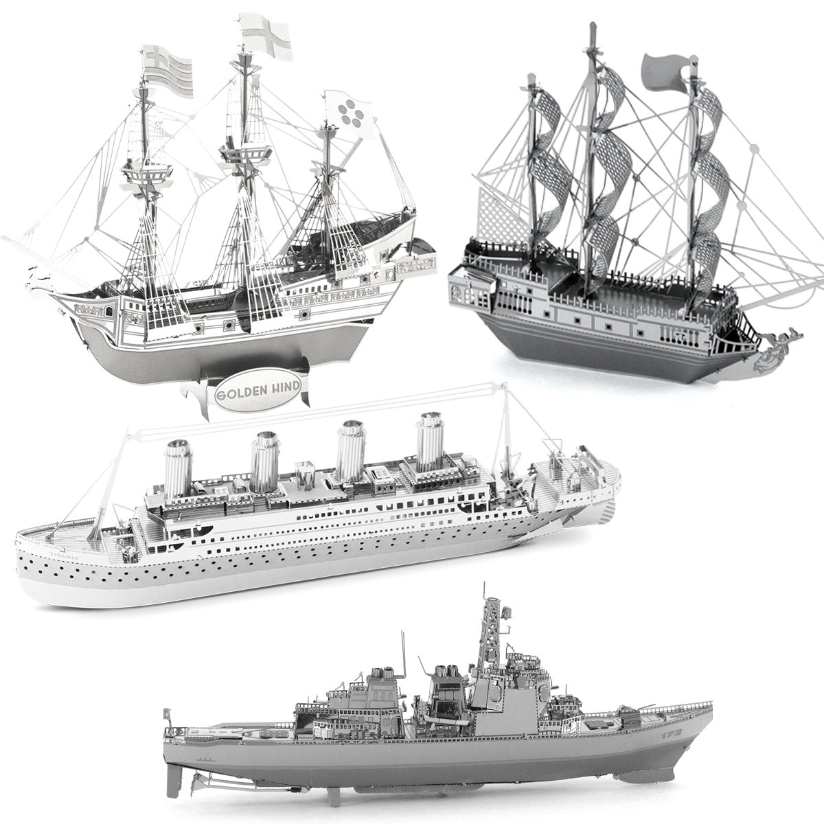 Queen Anne DIY Handmade 3D Metal Puzzle Adult Stereo Model Assembled Assembled Educational Toys High