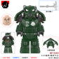 Flame X-01 Mecha Third-Party Radiation Warrior Building Block Figure Cross-Border Goods Bagged for Boys Compatible with Lego