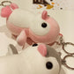 Creative cartoon four-sided bullet Penguin plush pendant cute animal doll bag car key chain pendant wholesale