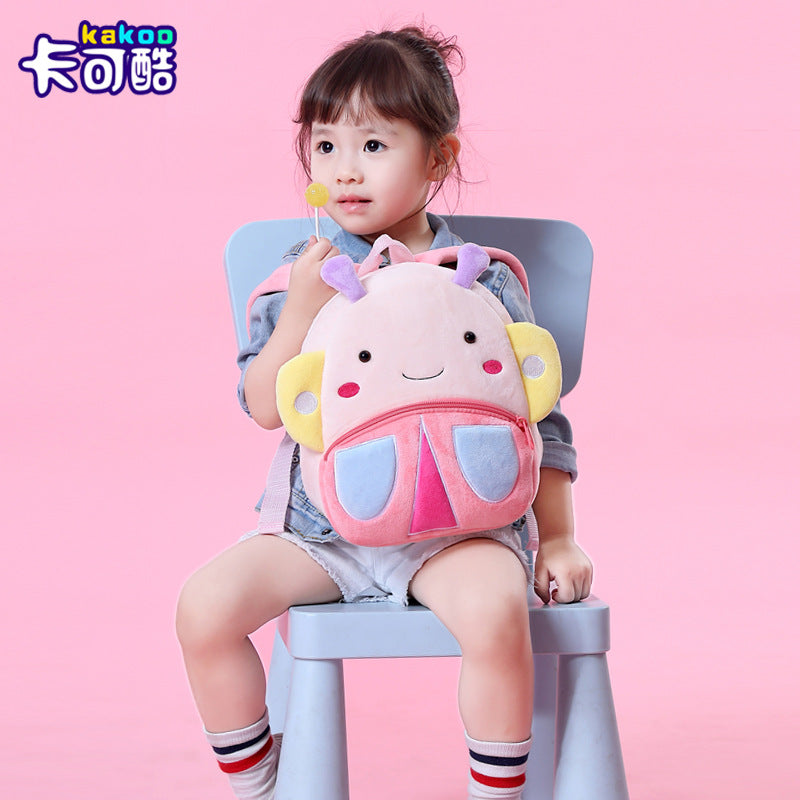 Cute Cartoon Animal Children's Backpack Stall Supply Backpack Kindergarten Plush Backpack Children's Bag Orderable Printing