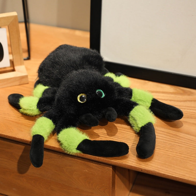 Simulated Spider Plush Toy Doll Bag Pendant Keychain Cute Little Spider Doll Funny Birthday Gift