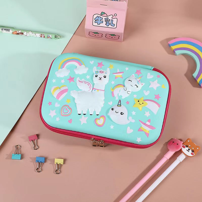 Eva Pencil Box 3D Stereo Large-Capacity Kidsren's Pencil Bag Multi-Functional Student Stationery Popular Pencil Box Waterproof