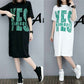 Breastfeeding Top Moon Dress dress Maternity Dress Mid-length Summer Short-sleeved Printed Breastfeeding Out Breastfeeding Skirt