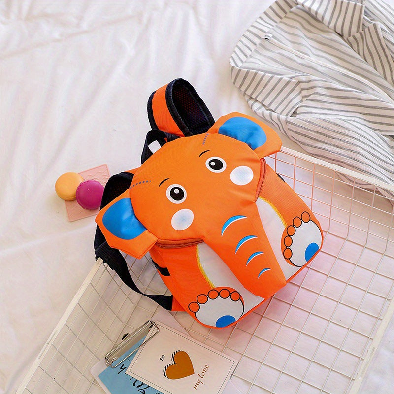 Cross-Border Cartoon Elephant Children's Schoolbag Cute Kindergarten Backpack Lightweight Contrasting Color Small Backpack for Boys and Girls Wholesale