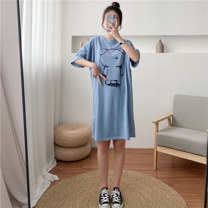 Pregnant Women's Nursing Clothing for Going Out, Fashionable Nursing Short-Sleeved Summer Hot Mom Style Women's Clothing, Breastfeeding Clothing, Trendy Breastfeeding Clothes