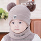 Factory direct supply knitted cap net red explosion children's cap fur ball cap baby ear warm cap wholesale custom hat