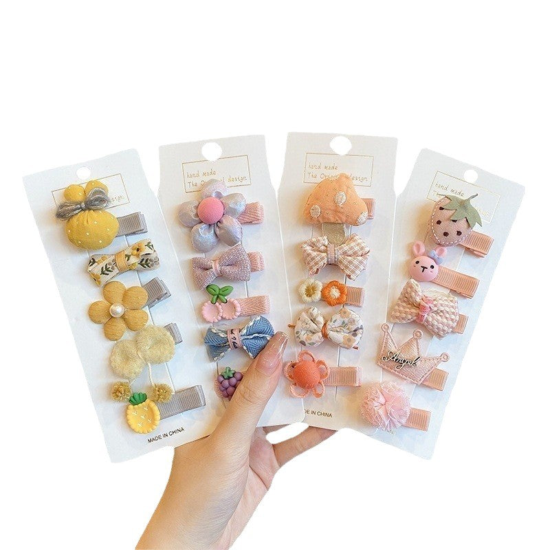 Cute baby lanugo hair small hairpin baby girl does not hurt hair hair clip baby hair small hair clip children's headdress