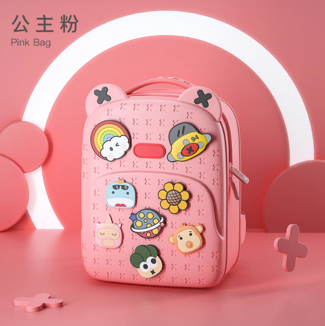 Childlike and Cute Children's Backpacks for Outdoor Activities, Travel, School, Men's and Women's Schoolbags, Kindergarten Cartoon Backpacks