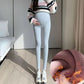 Pregnant Women's Leggings Spring and Autumn Outer Wearing Cotton plus size Autumn Pants fleece-lined Belly-supporting 150.00kg Pregnant Women's Nine-point Pants