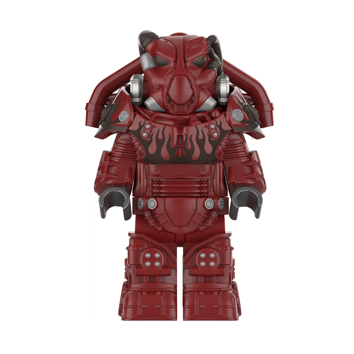 Flame X-01 Mecha Third-Party Radiation Warrior Building Block Figure Cross-Border Goods Bagged for Boys Compatible with Lego