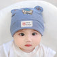 Katu Bear Infant Hat Spring & Fall 3-6-12 Months Male and Female Baby Pullover Hat Cotton 100-Day Sleeping Hat
