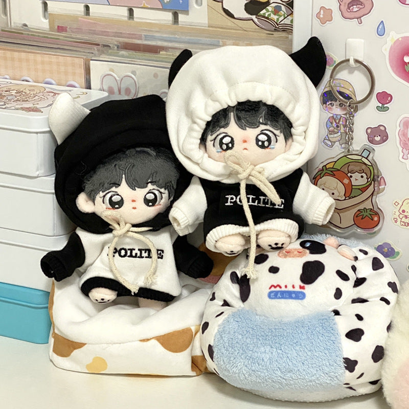 Horn Sweatshirt 4 Colors Optional Baby Clothes 10cm Super Cheap Cotton Doll Clothes 20cm Cute Doll Accessories diy