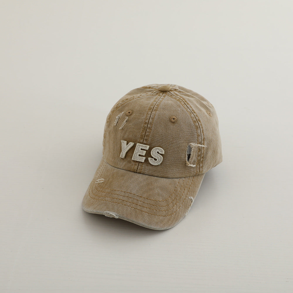 Children's hat spring and autumn boys' peaked cap spring Western style baby baseball cap thin girl sun protection hat