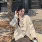 The picture has been processed 2023 autumn and winter fashion temperament sweater + dress pregnant women suit