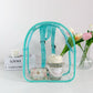 Pvc Transparent Waterproof Portable Backpack Children's Day Fashion Unisex Waterproof Primary School Bag