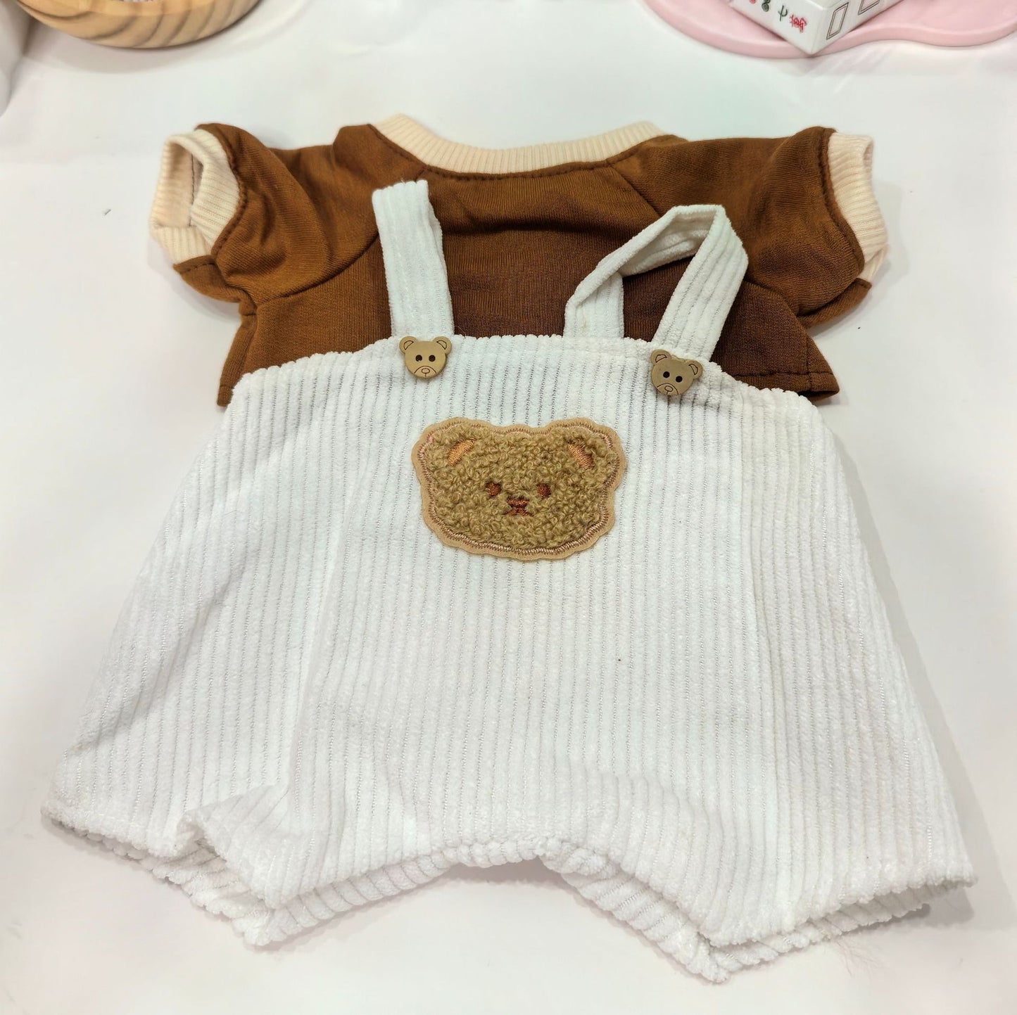 {Only Baby Clothes}25Cm Barcelona Bear Sweatshirt Toy Bear Clothes Skirt Bear Replacement Can Be Sent with Samples and Pictures