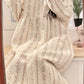Lunar Clothing Spring and Autumn Air Cotton Thick Postpartum Breastfeeding dress Doll Collar Pregnant Women Pajamas for Outer Wear
