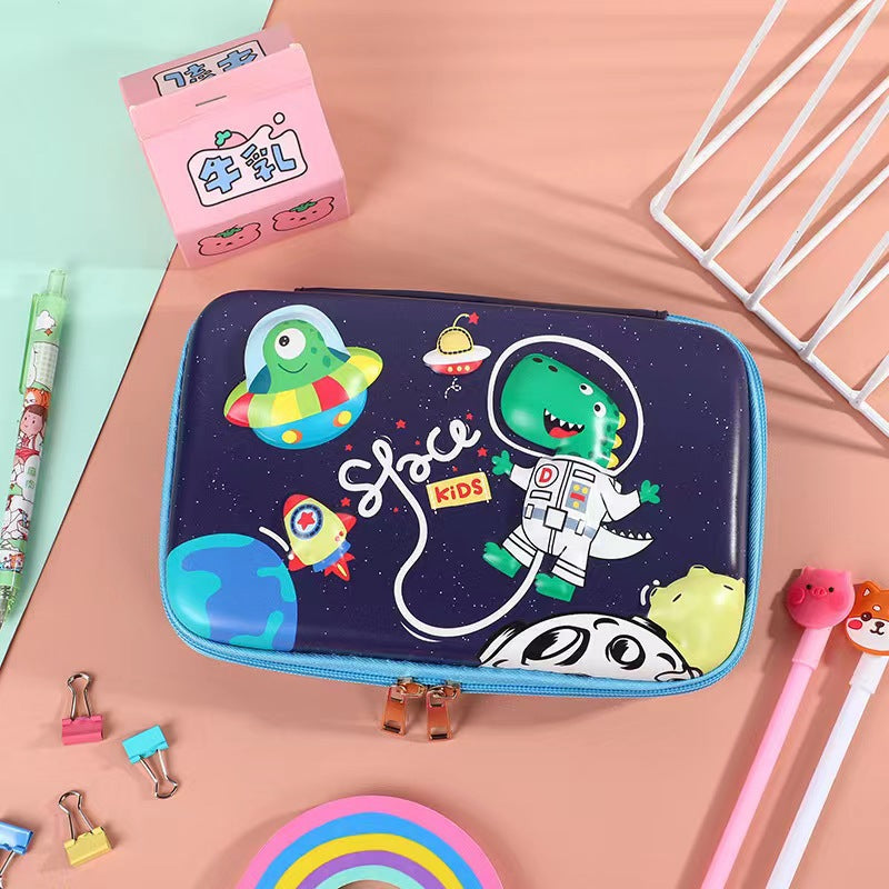 3D New Cute Eva Stationery Box Children's Multifunctional Large Capacity Pencil Bag Student Portable Square Pencil Box