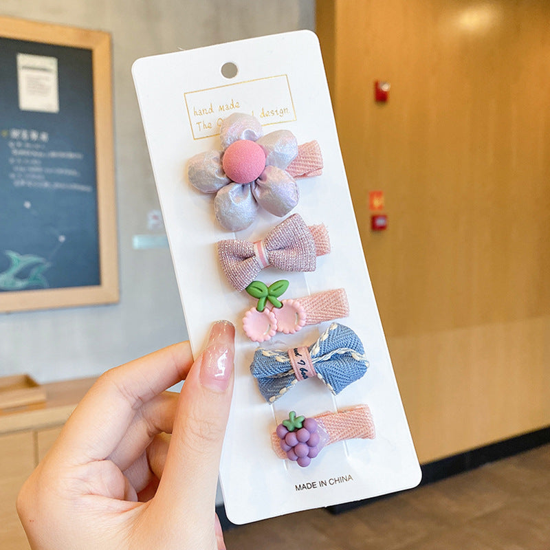 Cute baby lanugo hair small hairpin baby girl does not hurt hair hair clip baby hair small hair clip children's headdress
