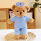 Nurse Uniform Doctor College Student Teddy Bear Doll Plush Toy Graduation Gift Logo