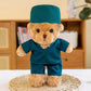 Nurse Uniform Doctor College Student Teddy Bear Doll Plush Toy Graduation Gift Logo