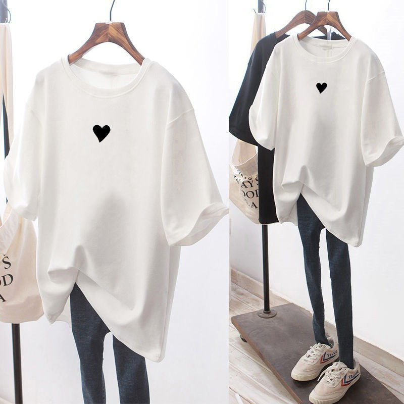 Breastfeeding Summer Top T-Shirt Summer Going Out Hot Mom plus size Fashionable Loose Breastfeeding Dress Slimming Fashionable