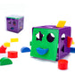 Children's educational geometric shape cognitive matching square plastic building blocks kindergarten baby intelligence box toys