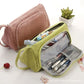 Corduroy Simple Large-Capacity Pencil Bag for Junior High School Students Small Fresh Canvas Pencil Bag Multi-Functional Storage Stationery Bag