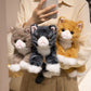 Cute Artificial Cat Doll, Lying Cat Plush Toy Doll, Kidsren's Comfort Rag Doll, Birthday Gift for Girls