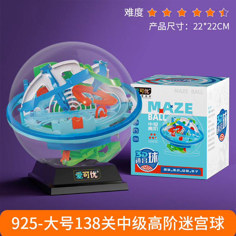 Cross-Border 3D Stereo Rubik's Cube Maze Walking Ball Toy Kidsren's Educational Play to Develop Concentration Balance Ball Maze Ball