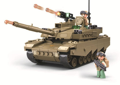 Little Luban B1251Btr80As Infantry Fighting Vehicle Building Blocks Military Tank Model Educational Assembly Toy Cross-Border Male