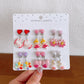 Girl's Ear Clip Cute Cartoon Children's Earrings Little Girl's Princess Earrings Without Ear Holes False Earrings Without Harming Ear Accessories