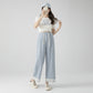 2025 Pregnant Women's Imitation Denim Tencel Lace Casual Dipper High-grade Nine-point Wide-leg Pants