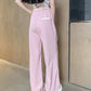 Spring and Summer Pregnant Women's Drawstring Ice Silk Wide Leg Pants Pregnant Women's Summer Thin Texture Sense Dipping Yamamoto Pants Casual Small