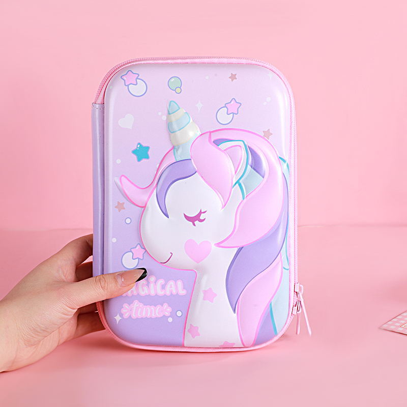 Eva Pencil Box 3D Stereo Large-Capacity Kidsren's Pencil Bag Multi-Functional Student Stationery Popular Pencil Box Waterproof