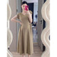 Maternity dress Summer Wear Slimming Elegant V-neck Skirt Summer 2025 New Short-sleeved Long Skirt