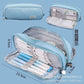 Korean Style Boat-Shaped Large-Capacity Multi-Layer Oxford Pencil Bag Multi-Functional Portable Stationery Box Simple Student Storage Pencil Bag